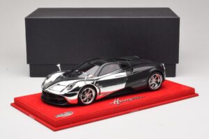 Pagani Huayra Chrome Silver Egyedi Darab BBR 1:18 P1873CM Gyanta – 6. kép a 7-ből