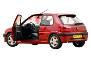 Peugeot 106 S16 Lucifer Red Norev 1:18 184921 Fém – 2. kép a 3-ből