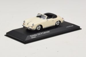 Porsche 356 B Kabrió Elefántcsontfehér Minichamps 1:43 400064332 Fém – 2. kép a 4-ből