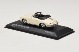 Porsche 356 B Kabrió Elefántcsontfehér Minichamps 1:43 400064332 Fém – 3. kép a 4-ből