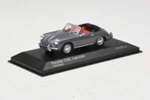 Porsche 356C Cabriolet Szürke Minichamps 1:43 430062339 Fém – 2. kép a 4-ből
