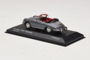Porsche 356C Cabriolet Szürke Minichamps 1:43 430062339 Fém – 3. kép a 4-ből