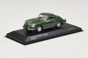Porsche 356C Sötétzöld Minichamps 1:43 430062329 Fém – 2. kép a 4-ből