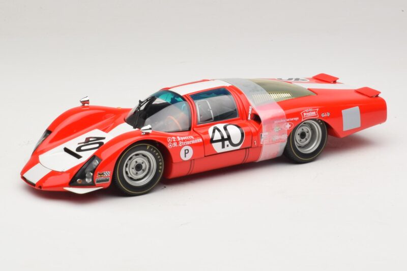 Porsche 906 LH Squadra Tartaruga #40 D. Spoerry / R. Steinemann 12 Hours of Sebring 1967 Minichamps 1:18 100676140 Fém
