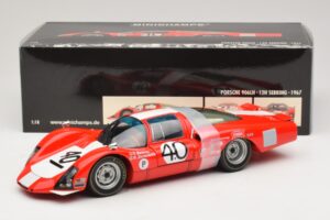 Porsche 906 LH Squadra Tartaruga #40 D. Spoerry / R. Steinemann 12 Hours of Sebring 1967 Minichamps 1:18 100676140 Fém – 8. kép a 8-ből