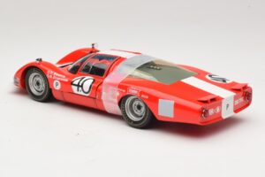 Porsche 906 LH Squadra Tartaruga #40 D. Spoerry / R. Steinemann 12 Hours of Sebring 1967 Minichamps 1:18 100676140 Fém – 7. kép a 8-ből