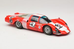 Porsche 906 LH Squadra Tartaruga #40 D. Spoerry / R. Steinemann 12 Hours of Sebring 1967 Minichamps 1:18 100676140 Fém – 6. kép a 8-ből