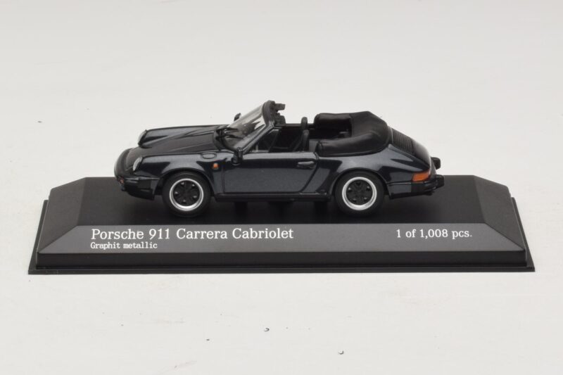 Porsche 911 930 Carrera Cabriolet Szürke Metál Minichamps 1:43 430062037 Fém
