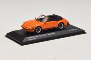 Porsche 911 930 Carrera Cabriolet Narancssárga Minichamps 1:43 430062038 Fém – 2. kép a 4-ből