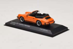 Porsche 911 930 Carrera Cabriolet Narancssárga Minichamps 1:43 430062038 Fém – 3. kép a 4-ből