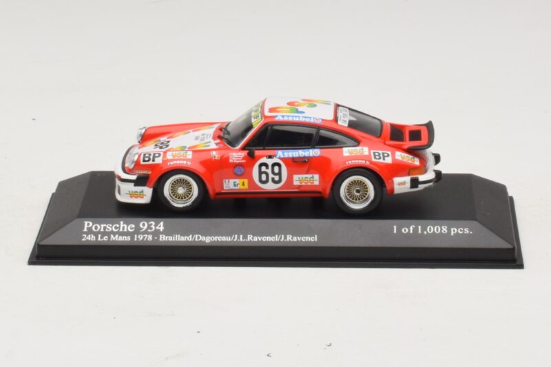 Porsche 911 934 #69 Braillard / Dagoreau 24 Hours of Le Mans 1978 Minichamps 1:43 400786469 Fém