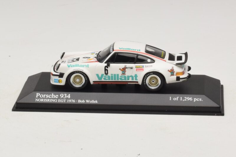 Porsche 911 934 Vaillant #6 B. Wollek Norisring EGT 1976 Minichamps 1:43 Porsche 911 934 Vaillant #6 B. Wollek Norisring EGT 1976 Minichamps 1:43 400766496 Fém