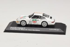 Porsche 911 964 Carrera 2 #33 M. Hakkinen Monaco Carrera Cup Winner 1993 Minichamps 1:43 430936033 Fém