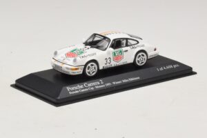 Porsche 911 964 Carrera 2 #33 M. Hakkinen Monaco Carrera Cup Winner 1993 Minichamps 1:43 430936033 Fém – 2. kép a 4-ből