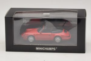 Porsche 911 964 Carrera 2 Cabriolet Piros Minichamps 1:43 430067330 Fém – 4. kép a 4-ből