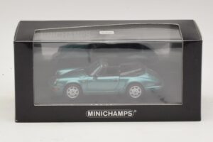 Porsche 911 964 Carrera 2 Cabriolet Türkiz Minichamps 1:43 430067332 Fém – 4. kép a 4-ből