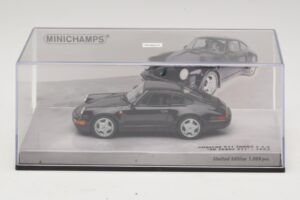 Porsche 911 964 Turbo S 3.6 30. Évfordulós Fekete Minichamps 1:43 436069171 Fém – 4. kép a 5-ből