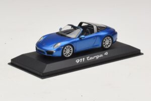 Porsche 911 991 Targa Kék Metál Minichamps 1:43 WAP0200350E Fém – 2. kép a 4-ből