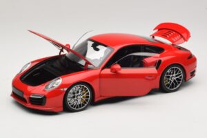 Porsche 911 991 Turbo S Piros Minichamps 1:18 110062320 Fém – 3. kép a 8-ből