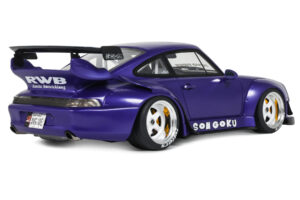 Porsche 911 993 RWB Son Goku Purple GT Spirit 1:18 GT571 Gyanta – 2. kép a 5-ből