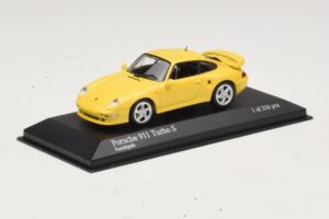 Porsche 911 993 Turbo S Sárga Minichamps 1:43 430069270 Fém – 2. kép a 4-ből