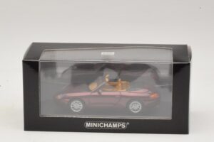 Porsche 911 996 Kabrió Piros Metál Minichamps 1:43 400061092 Fém – 4. kép a 4-ből