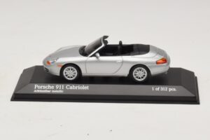 Porsche 911 996 Kabrió Ezüst Metál Minichamps 1:43 400061091 Fém