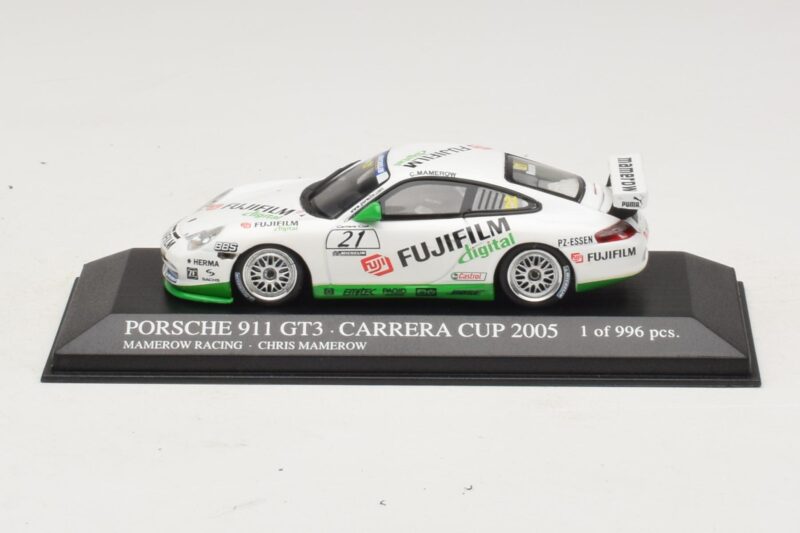Porsche 911 996 GT3 Cup #21 Mamerow Porsche Carrera Cup Deutschland 2005 Minichamps 1:43 Porsche 911 996 GT3 Cup #21 Mamerow Porsche Carrera Cup Deutschland 2005 Minichamps 1:43 403056221 Fém