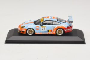 Porsche 911 996 GT3 RSR Gulf #73 Lefort / Lambert 1000km Spa 2005 Minichamps 1:43 400056473-P1 Fém