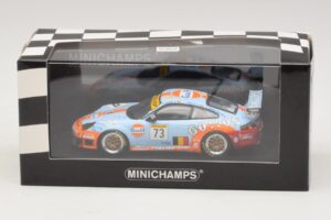 Porsche 911 996 GT3 RSR Gulf #73 Lefort / Lambert 1000km Spa 2005 Minichamps 1:43 400056473-P1 Fém – 4. kép a 4-ből