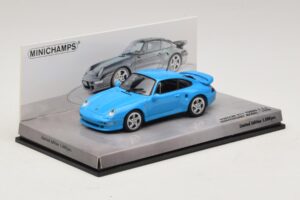 Porsche 911 996 Turbo S 3.6 Évfordulós Kiadás Kék Minichamps 1:43 436069270 Fém – 2. kép a 5-ből