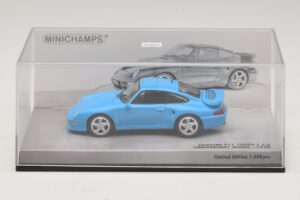 Porsche 911 996 Turbo S 3.6 Évfordulós Kiadás Kék Minichamps 1:43 436069270 Fém – 4. kép a 5-ből