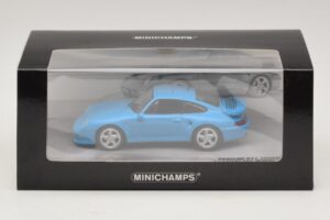 Porsche 911 996 Turbo S 3.6 Évfordulós Kiadás Kék Minichamps 1:43 436069270 Fém – 5. kép a 5-ből