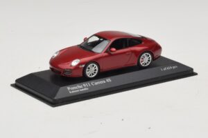 Porsche 911 997 Carrera 4S Red Metallic Minichamps 1:43 400066422 Fém – 2. kép a 4-ből