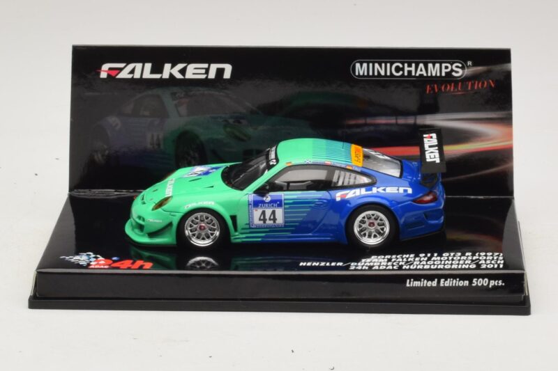 Porsche 911 997 GT3 R Falken #44 Nurburgring 2011 Minichamps 1:43 447116144 Fém