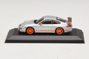 Porsche 911 997 GT3 RS Ezüst Narancs Minichamps 1:43 403066013 Fém