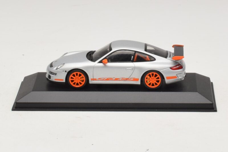 Porsche 911 997 GT3 RS Ezüst Narancs Minichamps 1:43 403066013 Fém