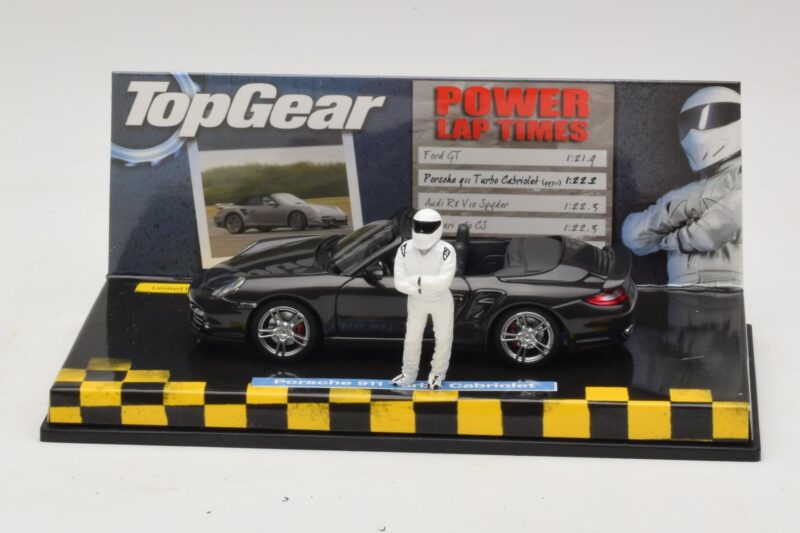 Porsche 911 997 Turbo Cabriolet Fekete Top Gear Edition Minichamps 1:43 Porsche 911 997 Turbo Cabriolet Fekete Top Gear Edition Minichamps 1:43 519436930 Fém