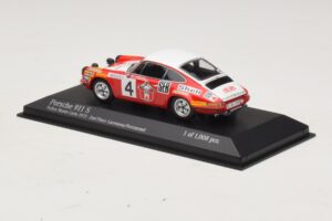Porsche 911 S #4 G. Larrousse / J-C. Perramond 2nd Place Rally Monte Carlo 1972 Minichamps 1:43 400726804 Fém – 3. kép a 4-ből
