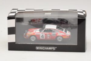 Porsche 911 S #4 G. Larrousse / J-C. Perramond 2nd Place Rally Monte Carlo 1972 Minichamps 1:43 400726804 Fém – 4. kép a 4-ből