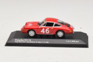 Porsche 911 S #46 Cahier / Killy Class Winners Targa Florio 1967 Minichamps 1:43 430676746 Fém