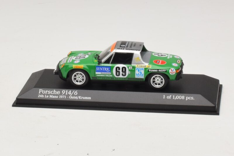 Porsche 914/6 Max Moritz Racing #69 Quist / Krumm 24 Hours of Le Mans 1971 Minichamps 1:43 400716569 Fém