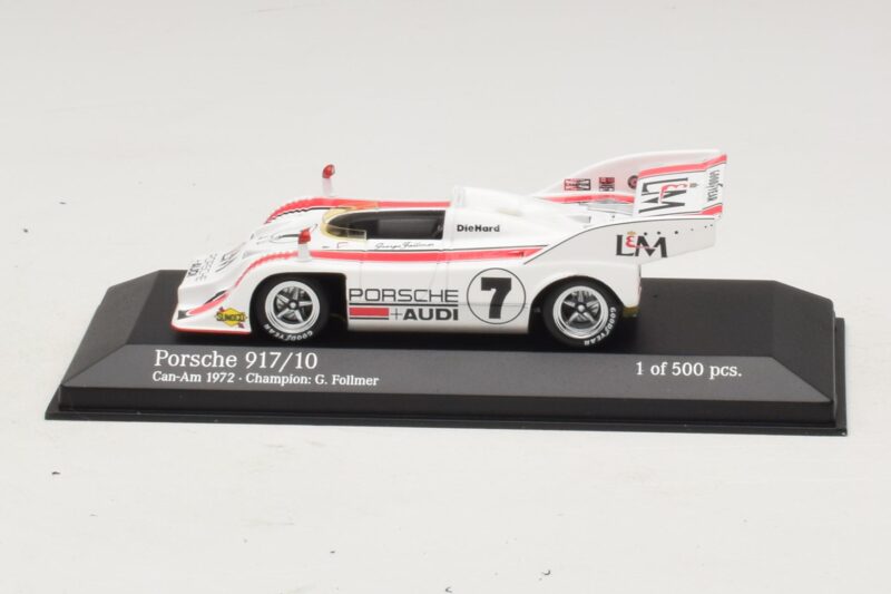 Porsche 917/10 Penske Racing #7 G. Follmer Can-Am Champion 1972 Minichamps 1:43 437726507 Fém