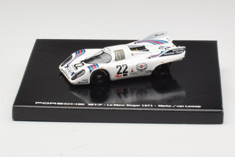 Porsche 917K #22 H. Marko / G. van Lennep Martini Racing 24 Hours of Le Mans Győztes 1971 Kazetta Kiadás Minichamps 1:43 WAP0