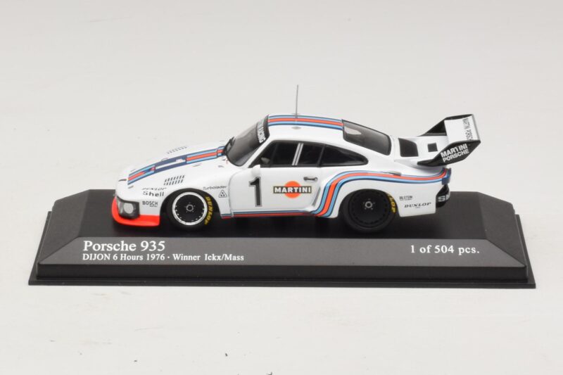 Porsche 935 Martini Racing #1 R. Stommelen / M. Schurti Winner Dijon 6 Hours 1976 Minichamps 1:43 400766311 Fém