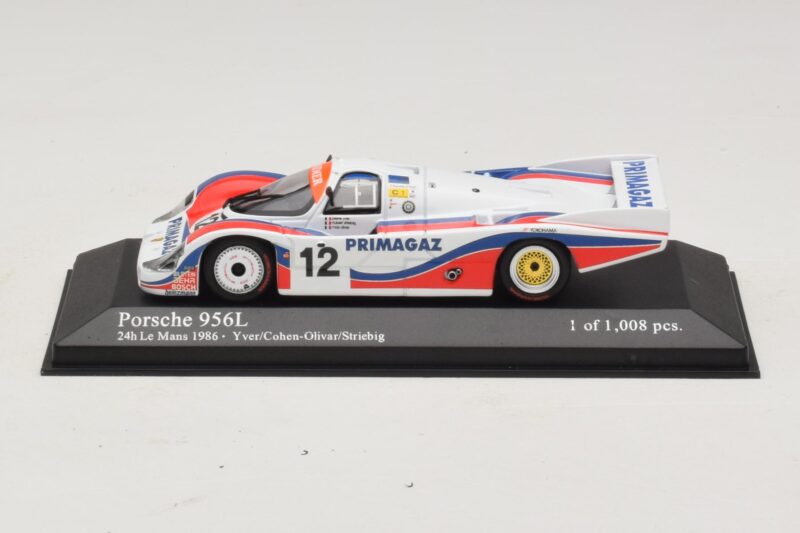 Porsche 956L #12 C. Yver / Cohen 24 Hours of Le Mans 1986 Minichamps 1:43 Porsche 956L #12 C. Yver / Cohen 24 Hours of Le Mans 1986 Minichamps 1:43 430866512 Fém