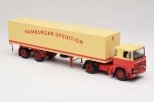 Scania LB111S Koffersattelzug Hamburger Spedition Minichamps 1:43 499123880 Fém – 4. kép a 6-ből