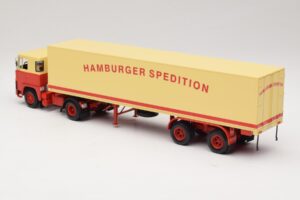 Scania LB111S Koffersattelzug Hamburger Spedition Minichamps 1:43 499123880 Fém – 5. kép a 6-ből
