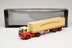 Scania LB111S Koffersattelzug Hamburger Spedition Minichamps 1:43 499123880 Fém – 6. kép a 6-ből