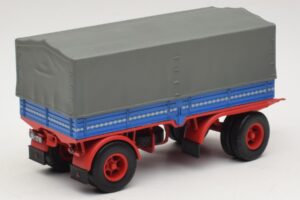 Teherautó Utánfutó Kék Piros Minichamps 1:43 439159092 Fém – 2. kép a 6-ből